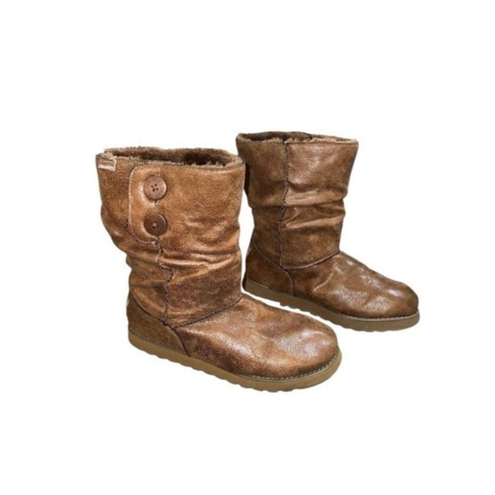 Skechers Australia Keepsake Faux Suede Brown Winter Snow Boots